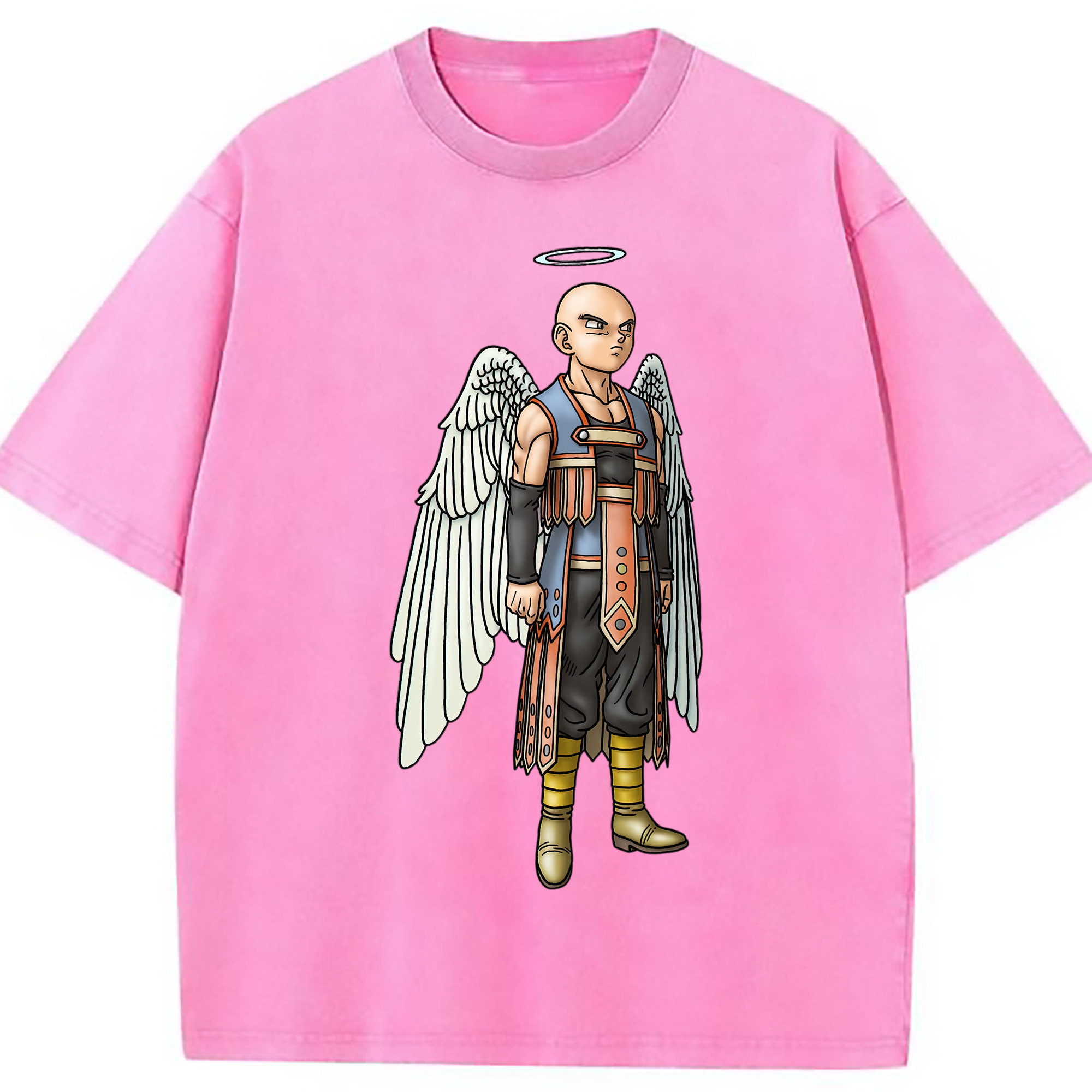 （画像用） ドラゴンクエスト Doragon Kuesuto Dragon Quest 綿100% ヴィンテージ風 半袖Tシャツ（フロントプリント）